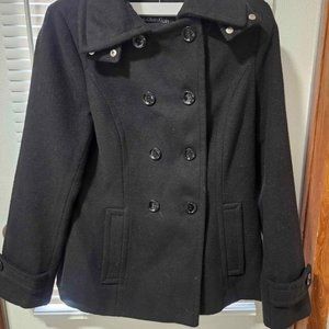 Calvin Klein Black Dress Coat Size 6